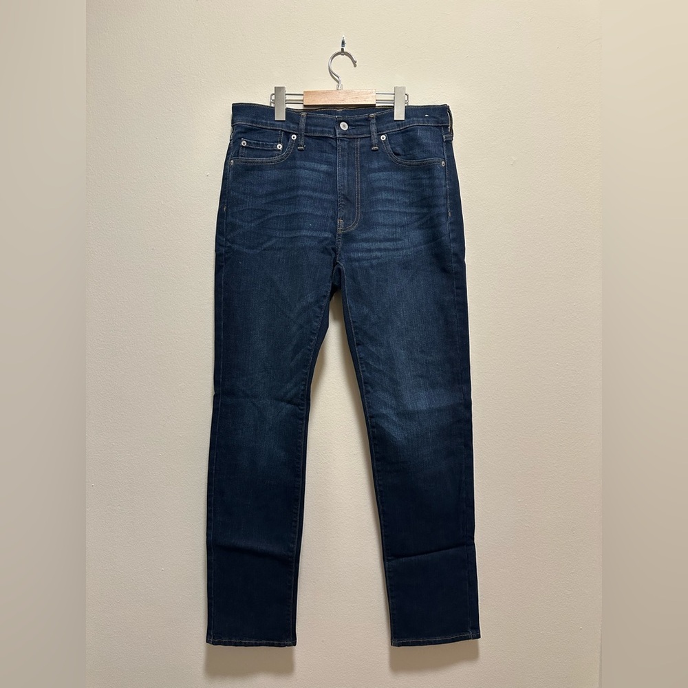 Abercrombie & Fitch Straight Stretch Jeans - W33 L34 - Dark Wash